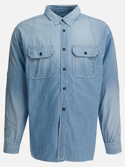 Casual shirts Denim  Light blue - KAPITAL Men | PLP | VIETTI Online Store 
