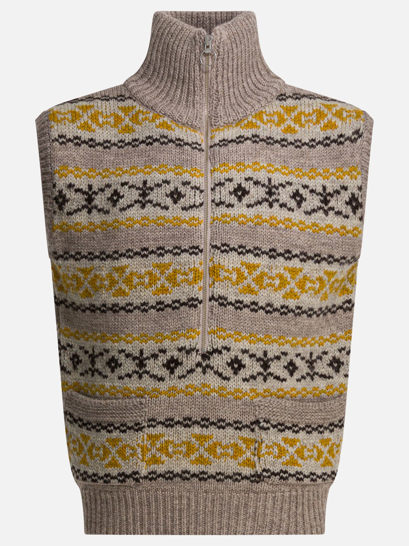 Vests Textured knit  Yellow - KAPITAL Men | PDP | VIETTI Online Store | thumbnail