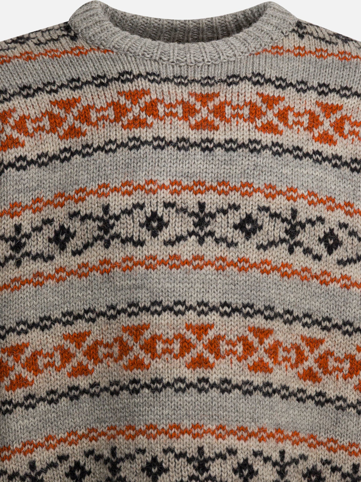 Crewneck sweaters Textured knit  Grey - KAPITAL Men | PDP | VIETTI Online Store | Zoom-Modal_3
