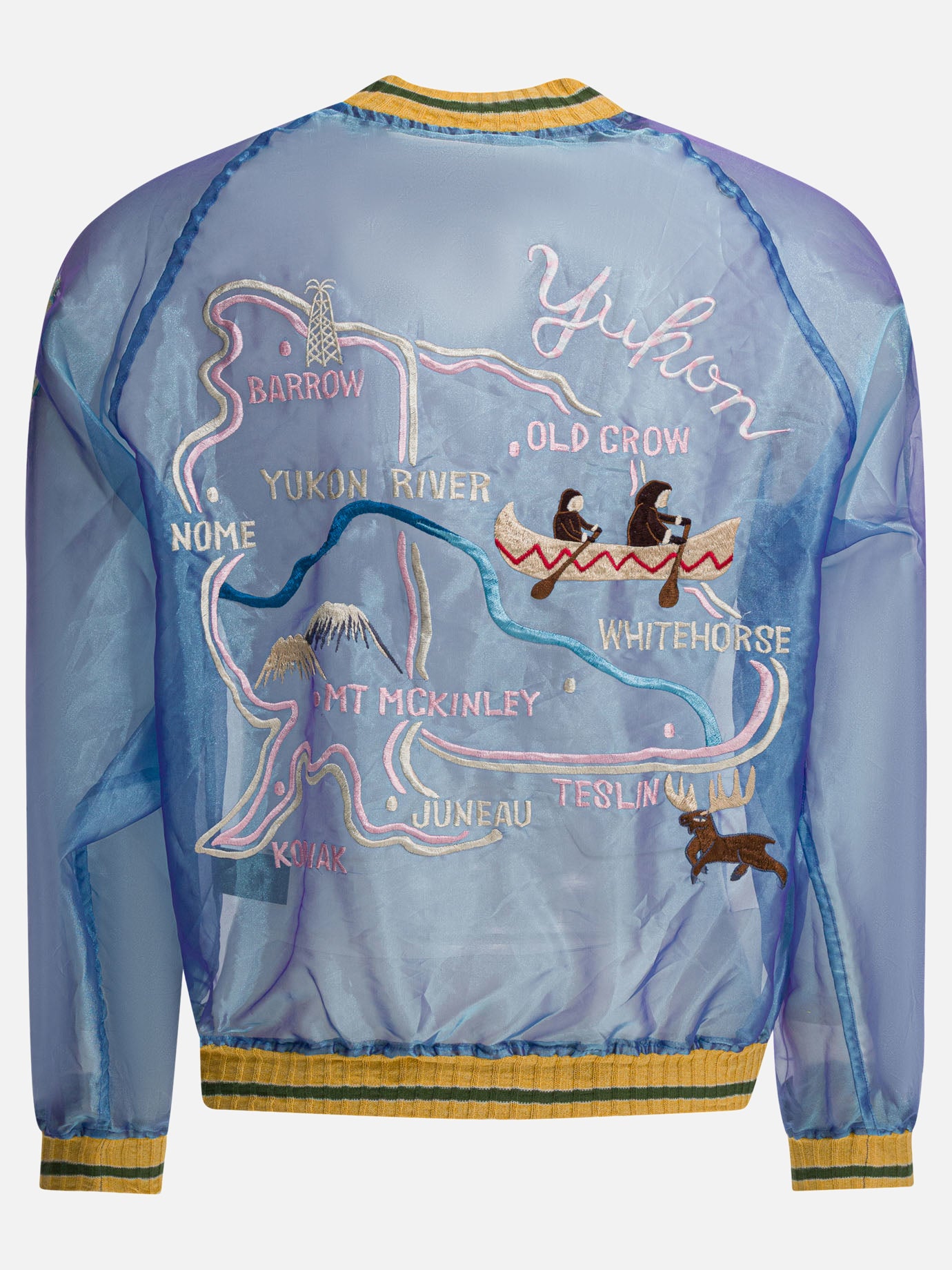 Bomber jackets Embroidered  Light blue - KAPITAL Men | PDP | VIETTI Online Store | Zoom-Modal_2
