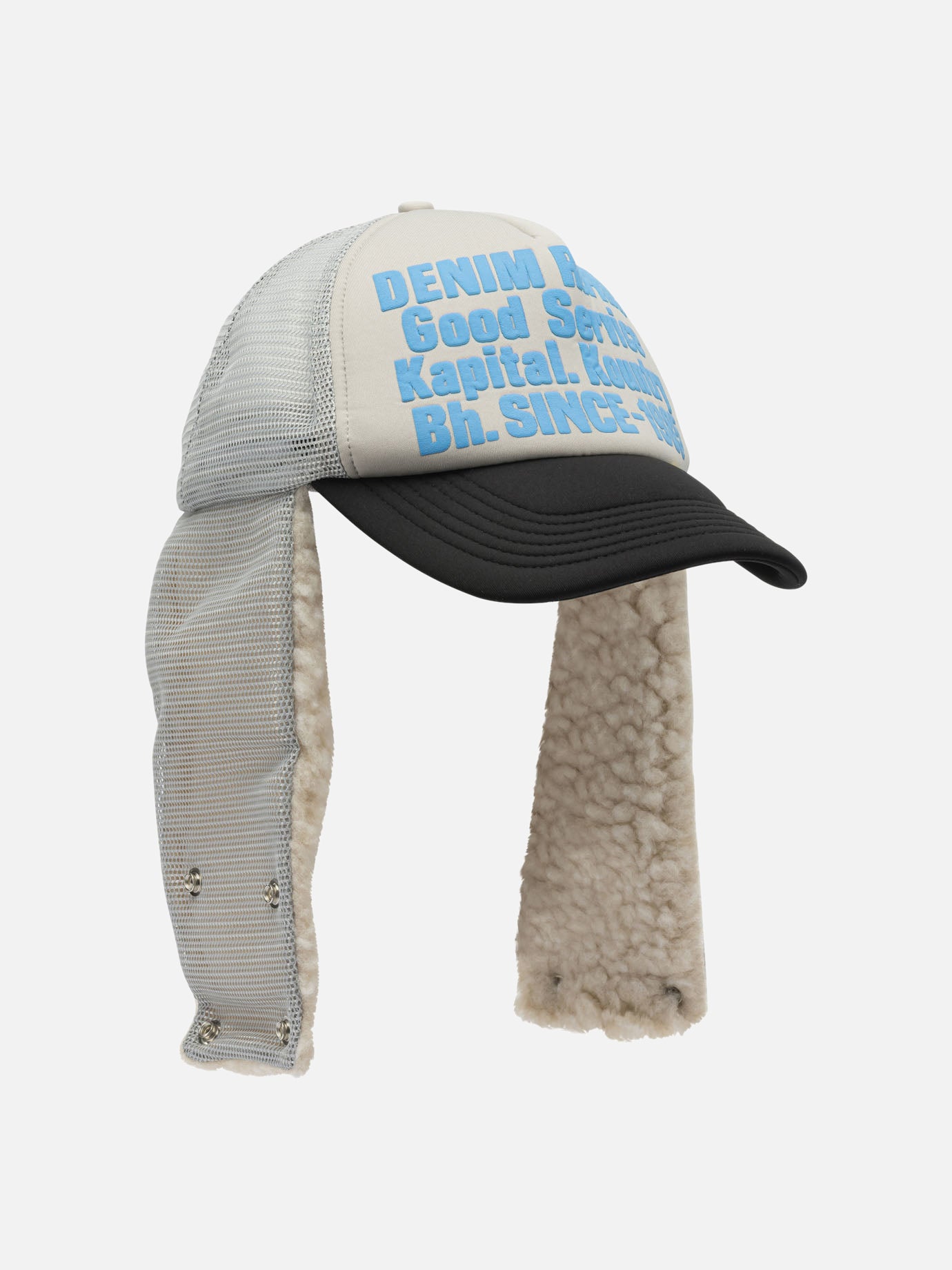 Trucker caps 100% polyester  Grey - KAPITAL Men | PDP | VIETTI Online Store | thumbnail_2