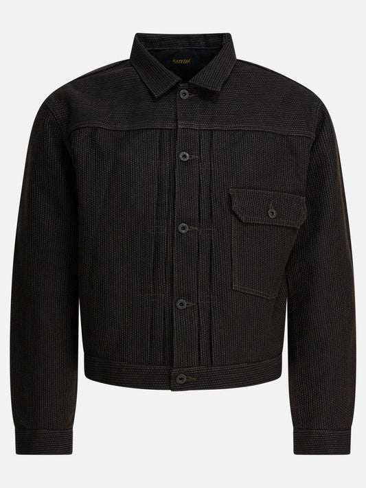 Denim jackets Solid colour  Black - KAPITAL Men | PLP | VIETTI Online Store 
