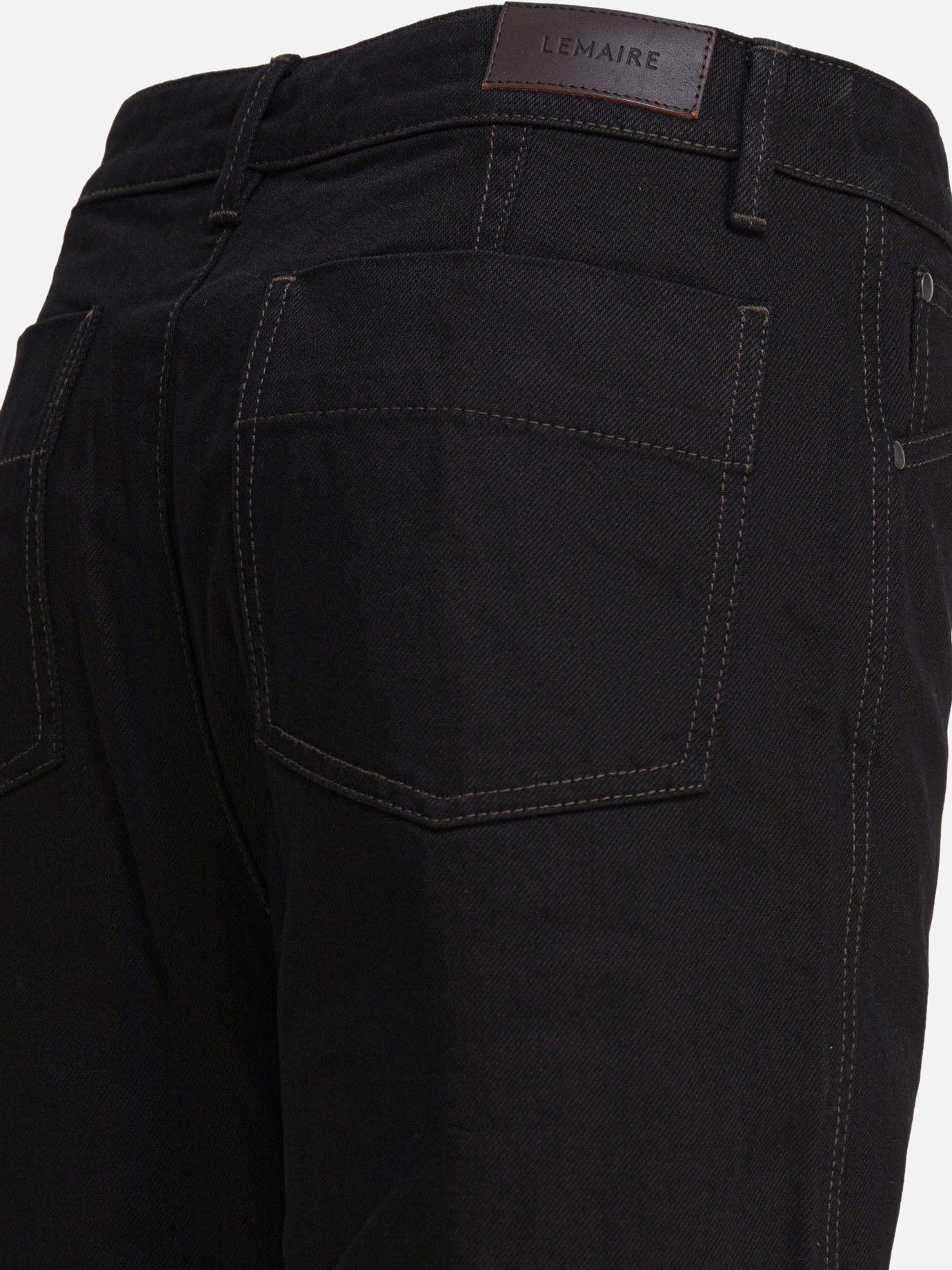 Straight-leg jeans Solid colour  Black - Lemaire Women | PDP | VIETTI Online Store | thumbnail_4