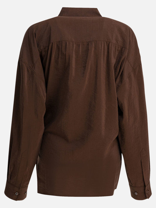Casual shirts Solid colour  Brown - Lemaire Women | PDP | VIETTI Online Store | 2
