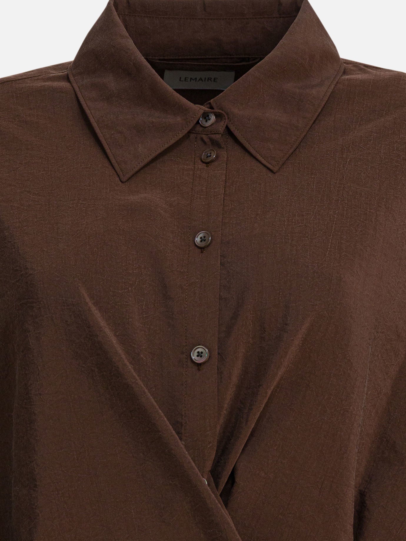 Casual shirts Solid colour  Brown - Lemaire Women | PDP | VIETTI Online Store | thumbnail_3