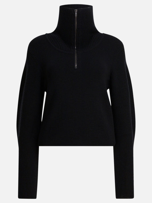 Half zip sweaters Solid colour  Black - Lemaire Women | PDP | VIETTI Online Store 
