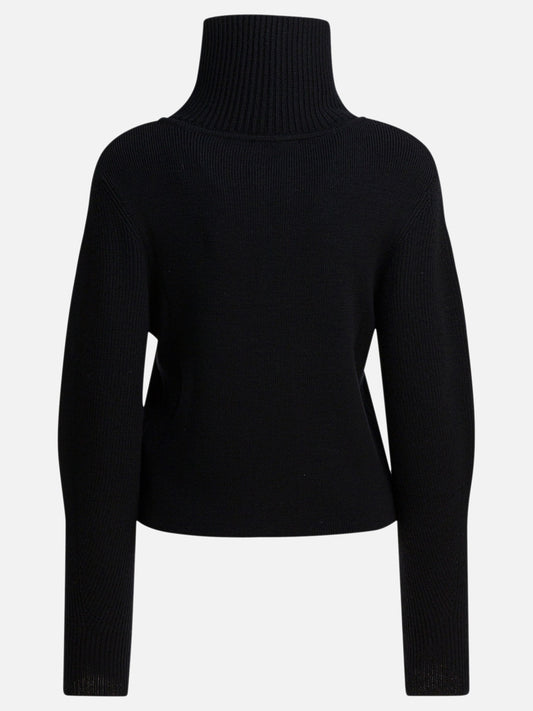 Half zip sweaters Solid colour  Black - Lemaire Women | PDP | VIETTI Online Store | 2
