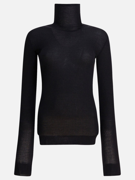 Turtleneck sweaters Solid colour  Black - Lemaire Women | PDP | VIETTI Online Store 
