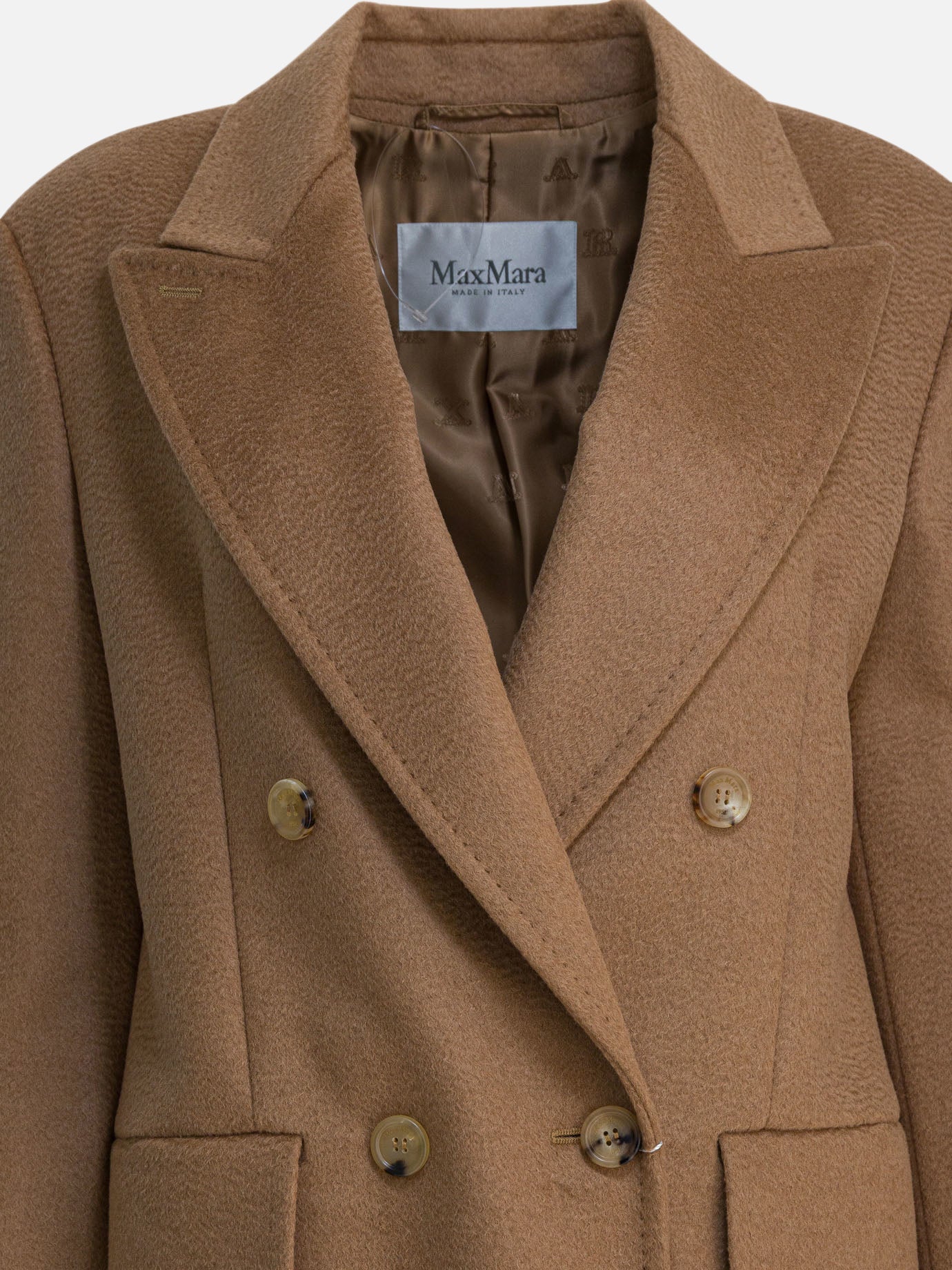 Long coats Solid colour  Beige - Max Mara Women | PDP | VIETTI Online Store | Zoom-Modal_3
