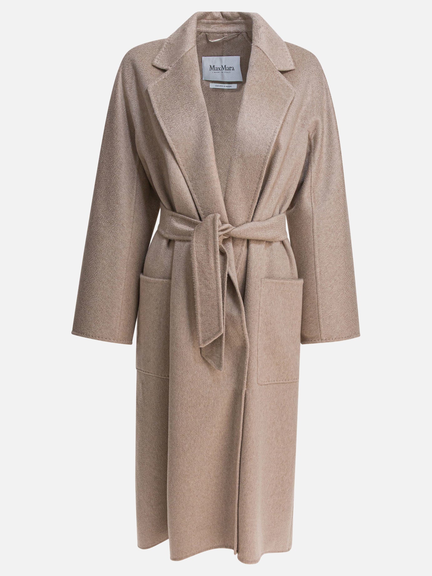 Long coats Solid colour  Beige - Max Mara Women | PDP | VIETTI Online Store | Zoom-Modal
