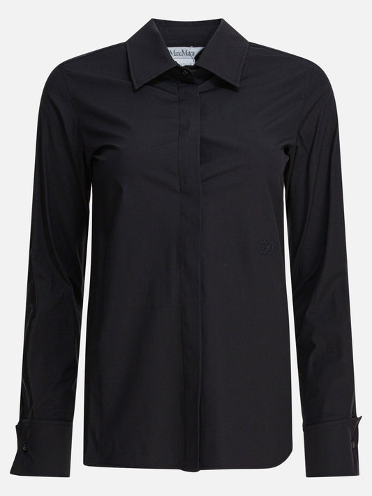 Casual shirts Solid colour  Black - Max Mara Women | PLP | VIETTI Online Store 
