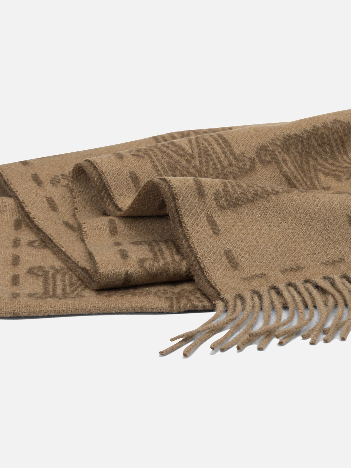 Fringed scarves 100% cashmere  Brown - Max Mara Women | PDP | VIETTI Online Store | thumbnail_2