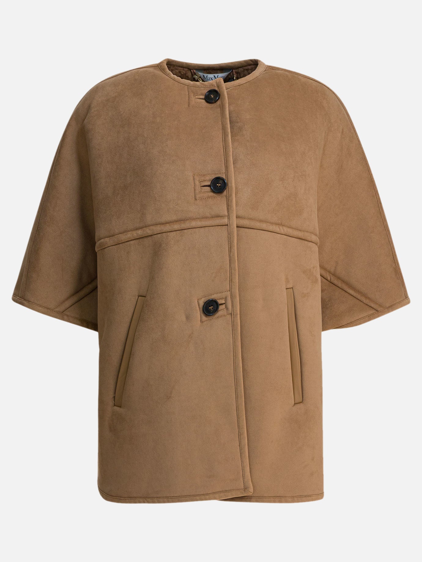 Short coats Solid colour  Brown - Max Mara Women | PDP | VIETTI Online Store | thumbnail