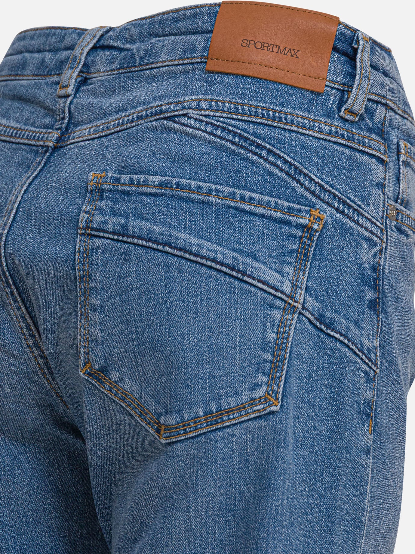 Straight-leg jeans Solid colour  Blue - Max Mara Sportmax Women | PDP | VIETTI Online Store | thumbnail_4