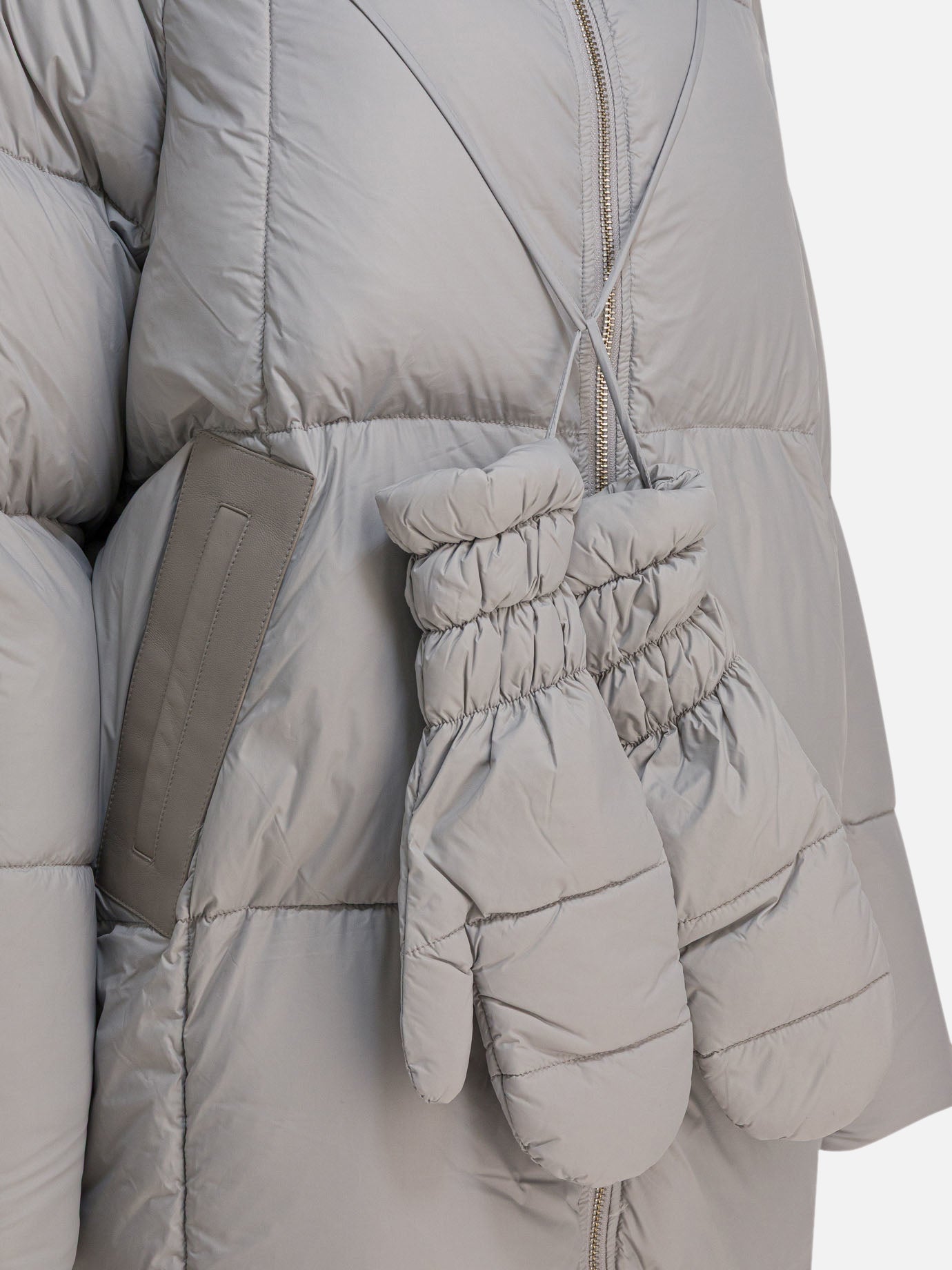 Down coats Solid colour  Grey - Max&amp;Moi Women | PDP | VIETTI Online Store | thumbnail_3