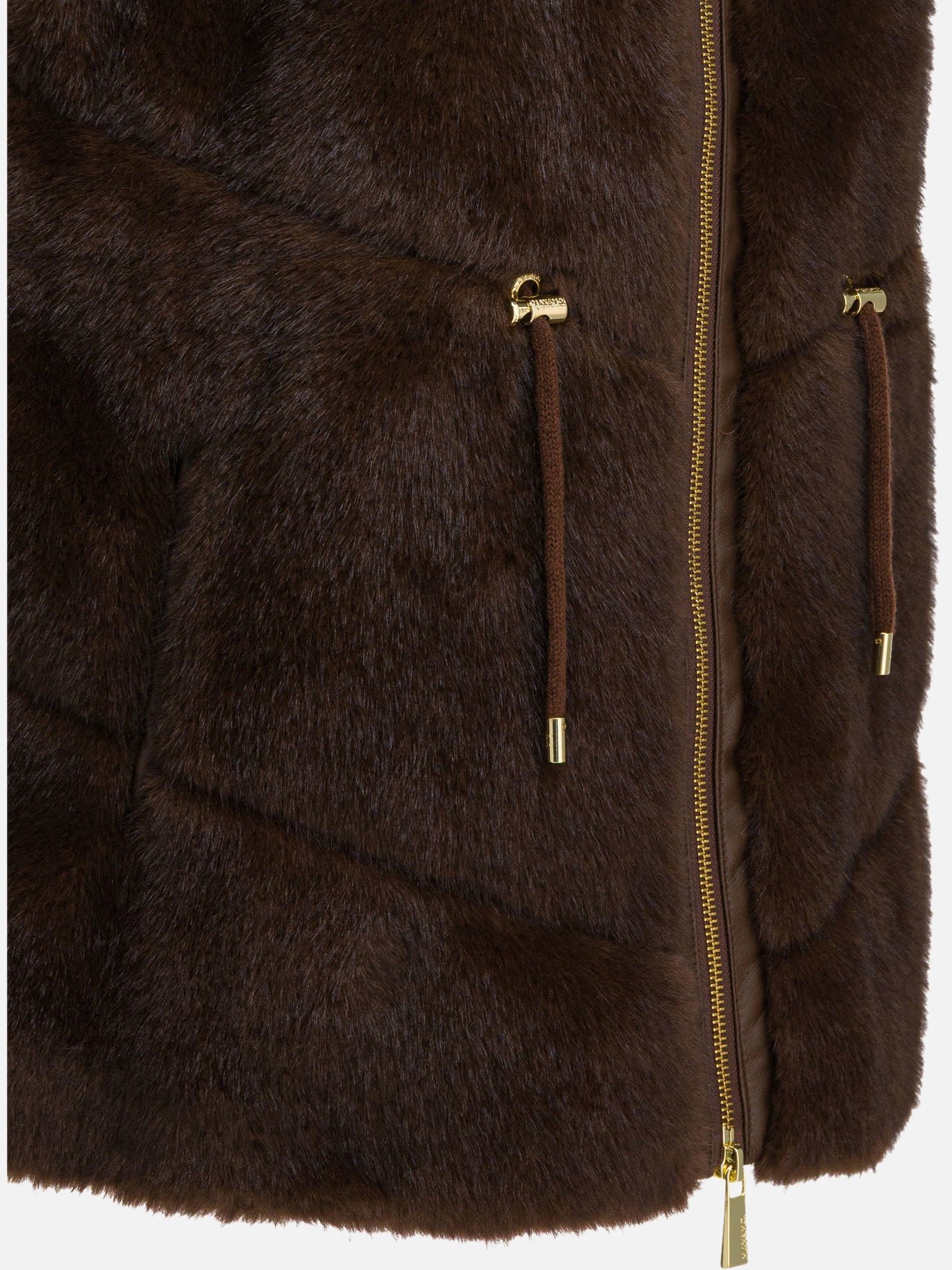 Vest jackets Solid colour  Brown - Max&amp;Moi Women | PDP | VIETTI Online Store | thumbnail_4