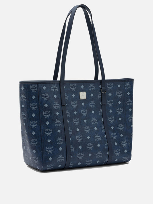 Large bags 63% polyurethane 20% polyester 17% cotton  Blue - Mcm Women | PLP | VIETTI Online Store | 2

