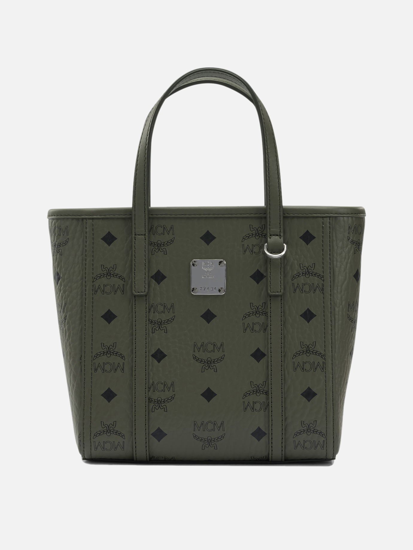 Mini bags 63% polyurethane 20% polyester 17% cotton  Green - Mcm Women | PDP | VIETTI Online Store | thumbnail