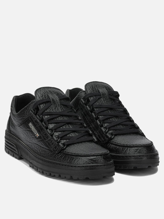 Low top sneakers 100% leather - 100% fabric - 100% rubber  Black - Mephisto Men | VIETTI Online Store | 2
