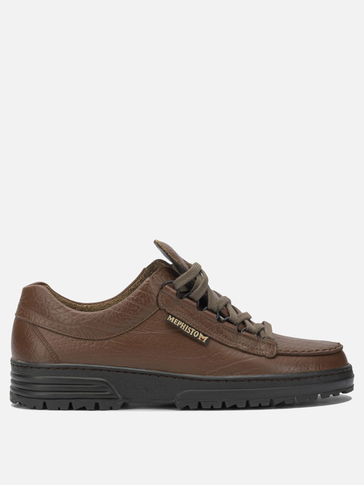 Low top sneakers 100% leather - 100% fabric - 100% rubber  Brown - Mephisto Men | PDP | VIETTI Online Store | Zoom-Modal
