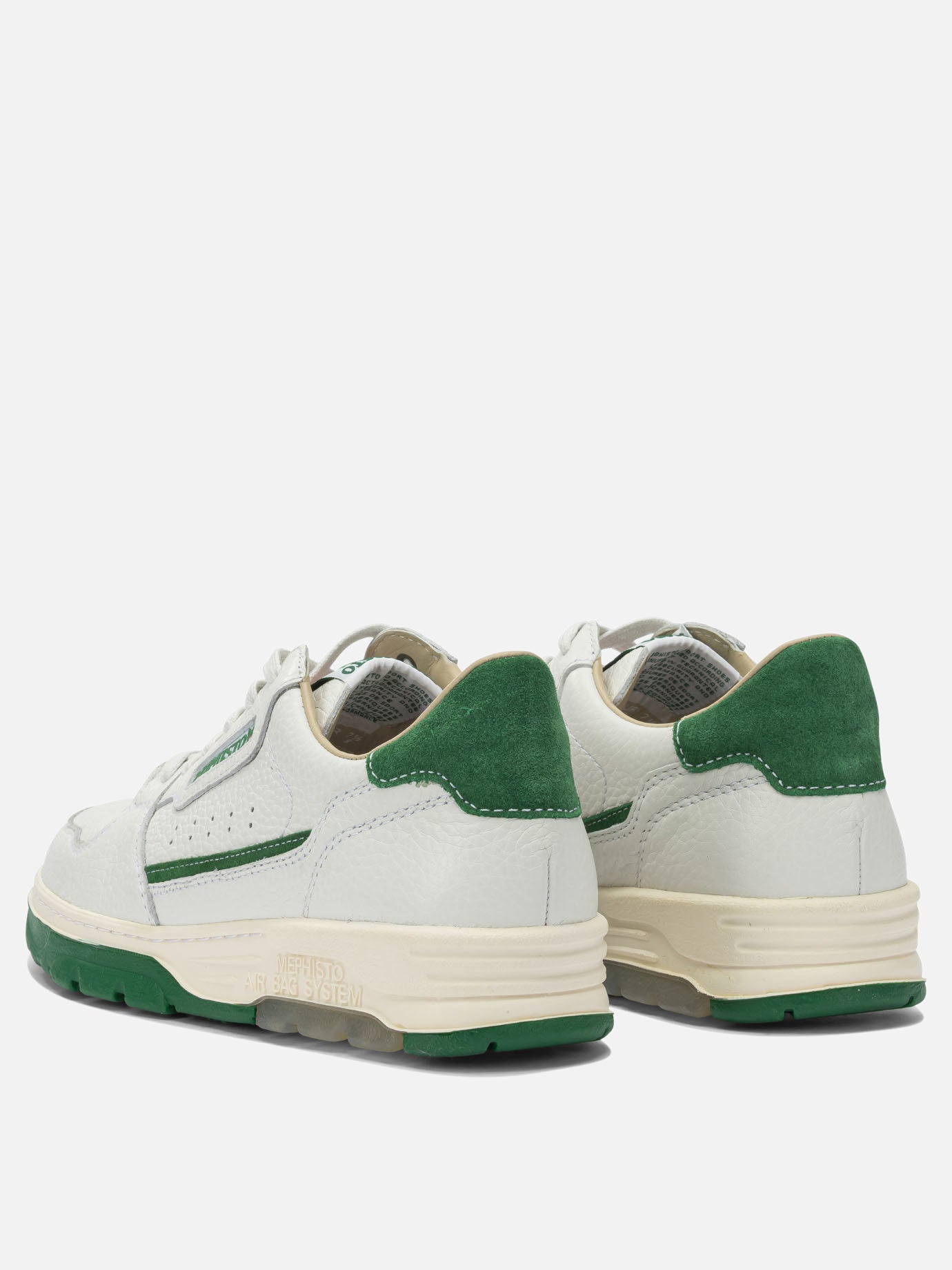 Low top sneakers 100% leather  White - Mephisto Men | PDP | VIETTI Online Store | thumbnail_4