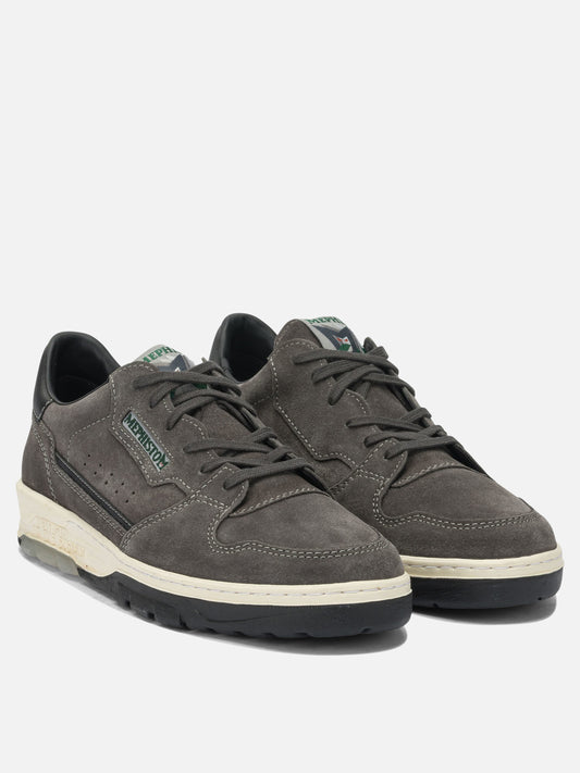 Low top sneakers 100% leather - 100% rubber  Grey - Mephisto Men | VIETTI Online Store | 2
