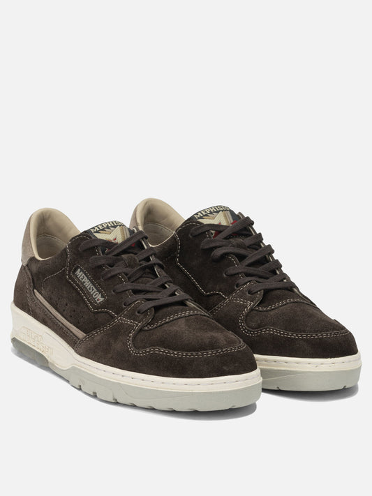 Low top sneakers 100% leather - 100% rubber  Brown - Mephisto Men | VIETTI Online Store | 2
