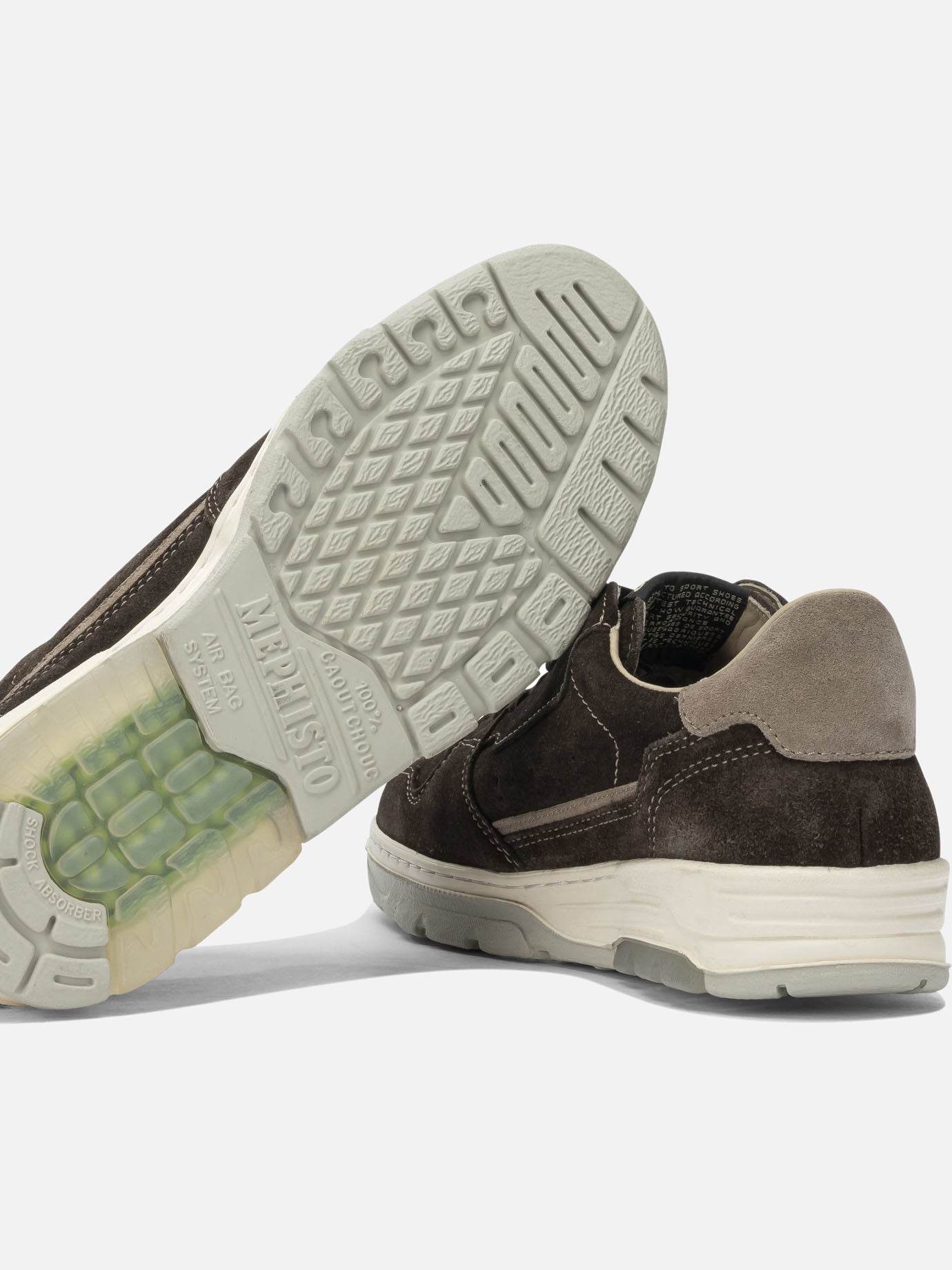 Low top sneakers 100% leather - 100% rubber  Brown - Mephisto Men | PDP | VIETTI Online Store | thumbnail_5