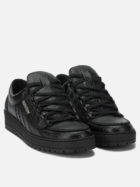 Low top sneakers 100% leather - 100% rubber  Black - Mephisto Men | VIETTI Online Store | 2

