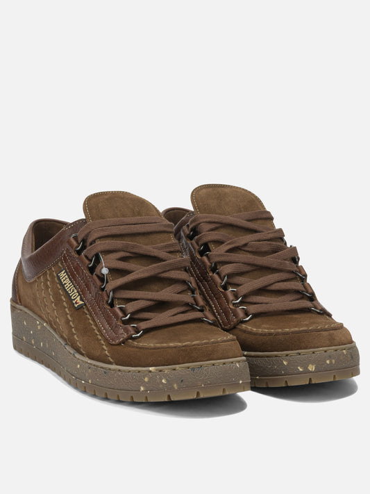 Low top sneakers 100% leather - 100% rubber  Brown - Mephisto Men | VIETTI Online Store | 2
