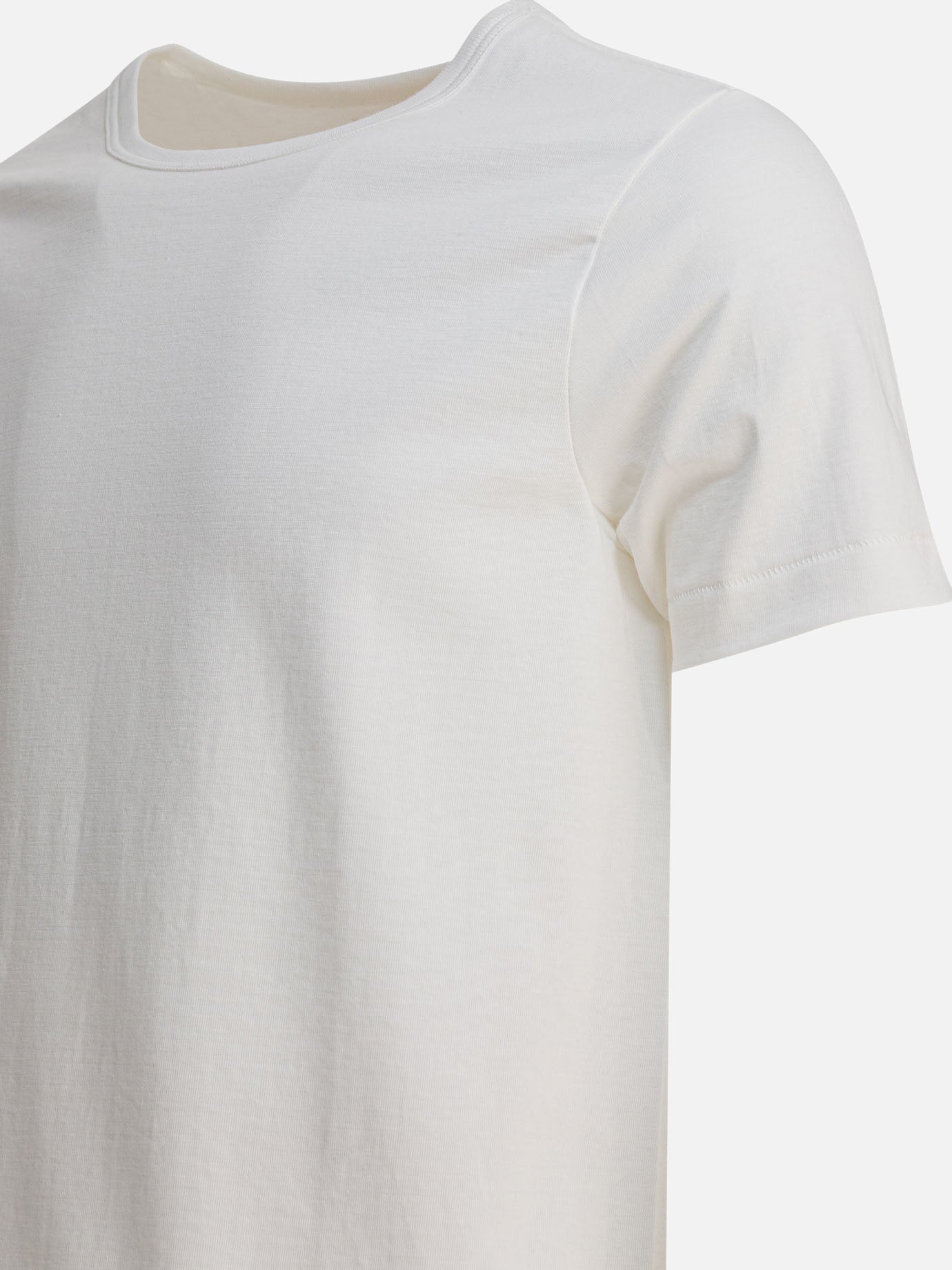 Crewneck t-shirts Solid colour  White - Merz b. Schwanen Men | PDP | VIETTI Online Store | thumbnail_4