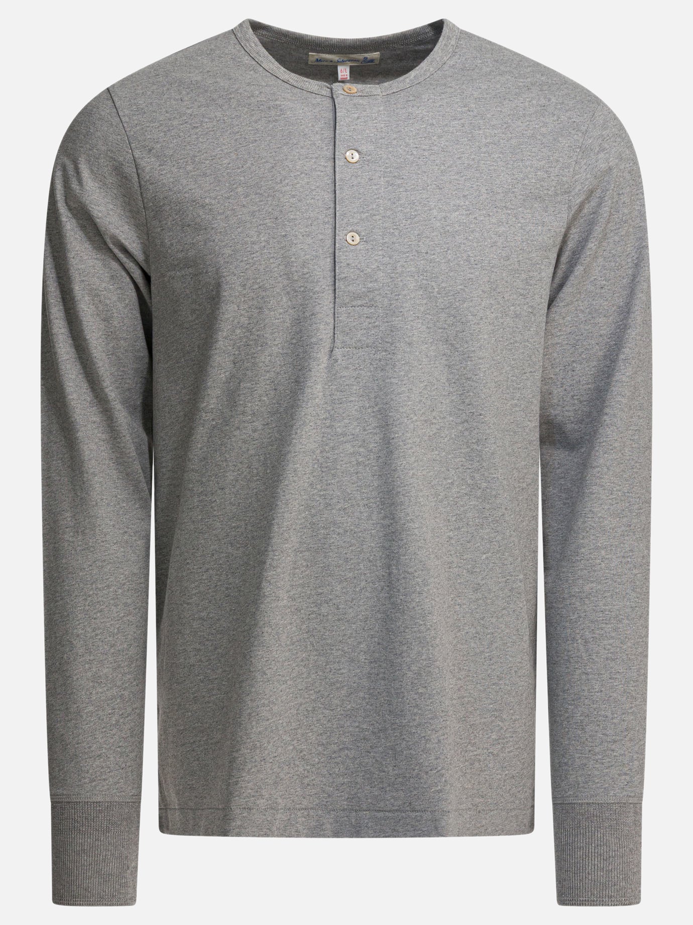 Henley t-shirts Solid colour  Grey - Merz b. Schwanen Men | PDP | VIETTI Online Store | thumbnail