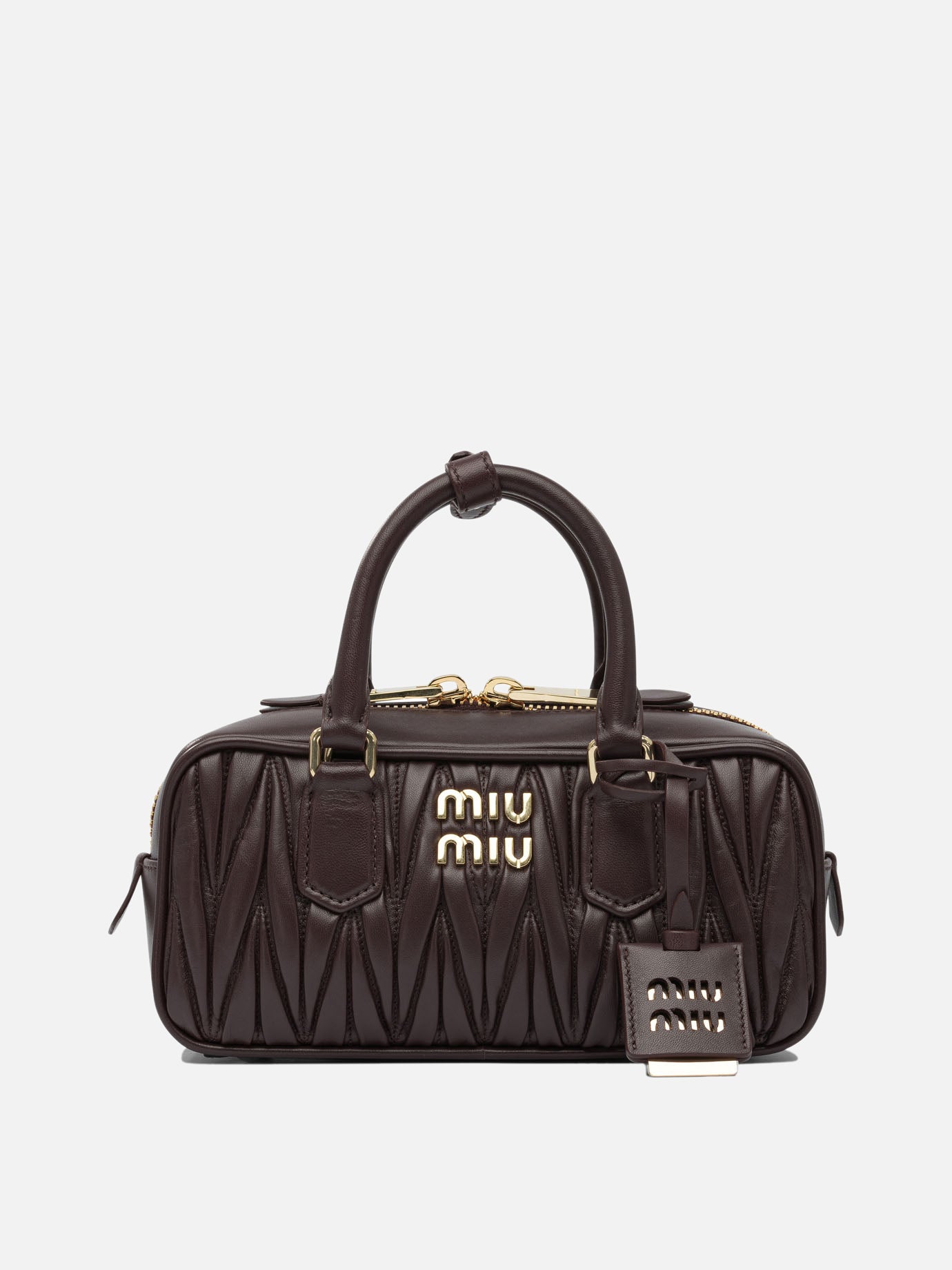 Small bags Logo  Brown - Miu Miu Women | PDP | VIETTI Online Store | Zoom-Modal
