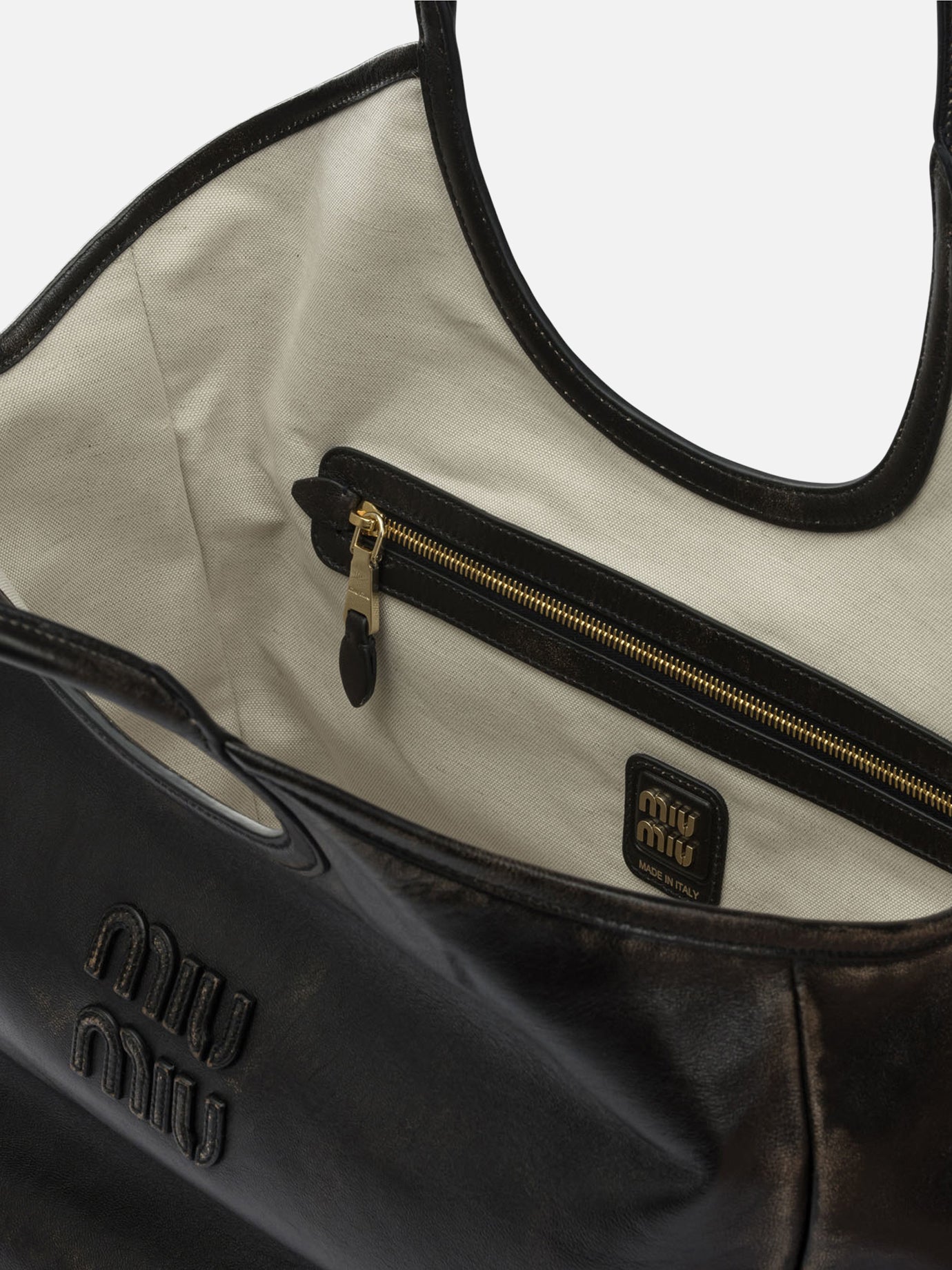 Medium bags 100% lamb leather  Brown - Miu Miu Women | PDP | VIETTI Online Store | Zoom-Modal_5
