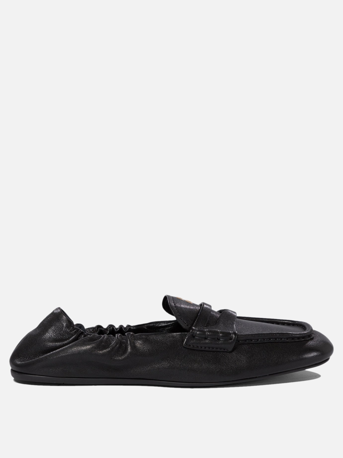 Loafers 100% lamb leather - 100% rubber  Black - Miu Miu Women | PDP | VIETTI Online Store | thumbnail