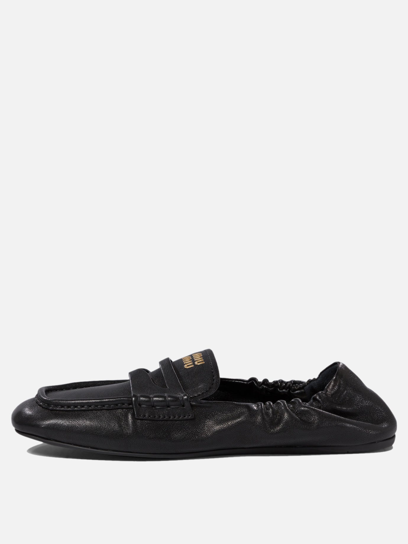 Loafers 100% lamb leather - 100% rubber  Black - Miu Miu Women | PDP | VIETTI Online Store | Zoom-Modal_3
