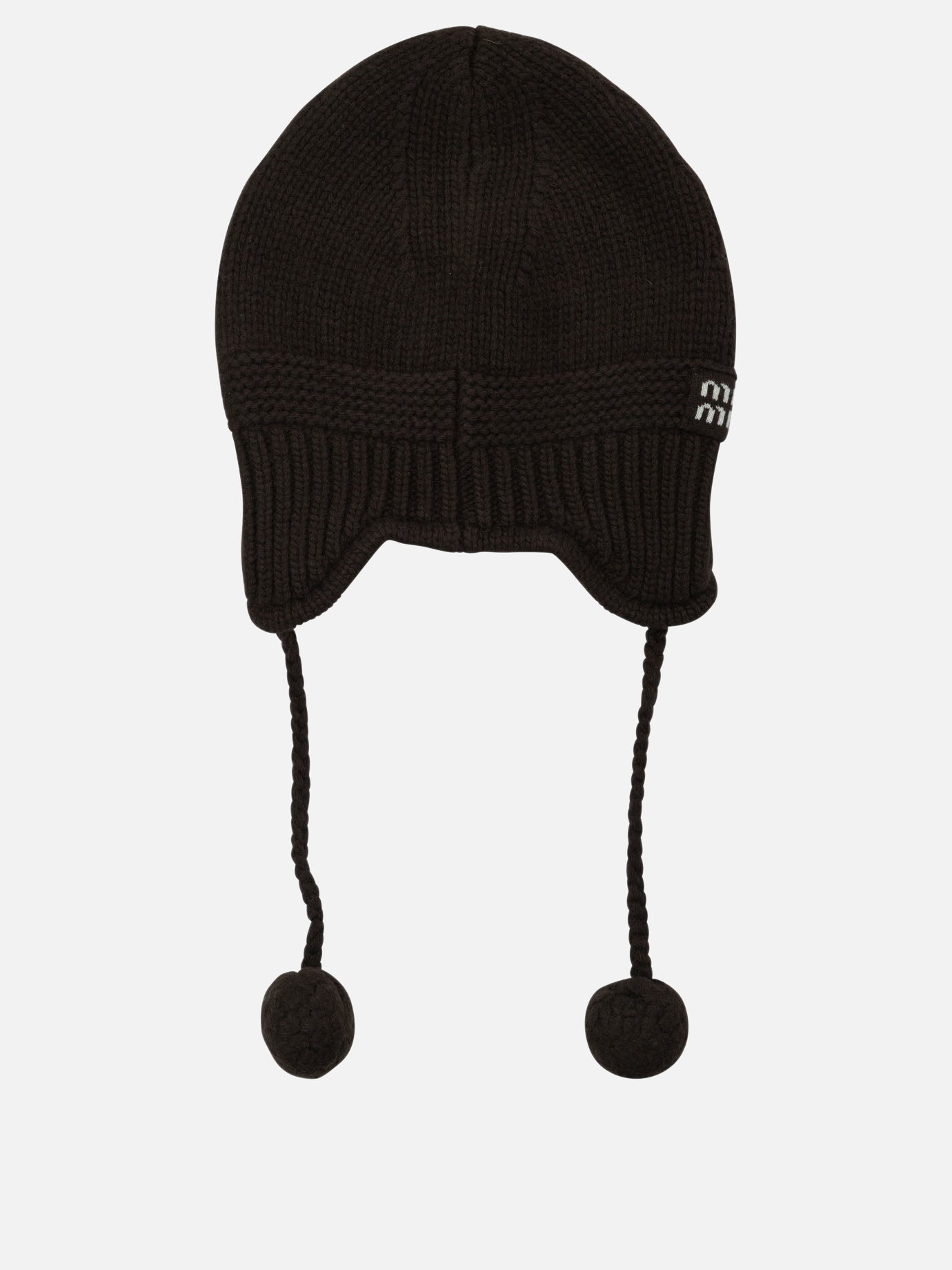 Beanies Logo  Brown - Miu Miu Women | PDP | VIETTI Online Store | Zoom-Modal_3
