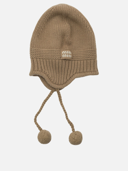 Beanies 5HC324  Brown - Miu Miu Women | PDP | VIETTI Online Store | 2
