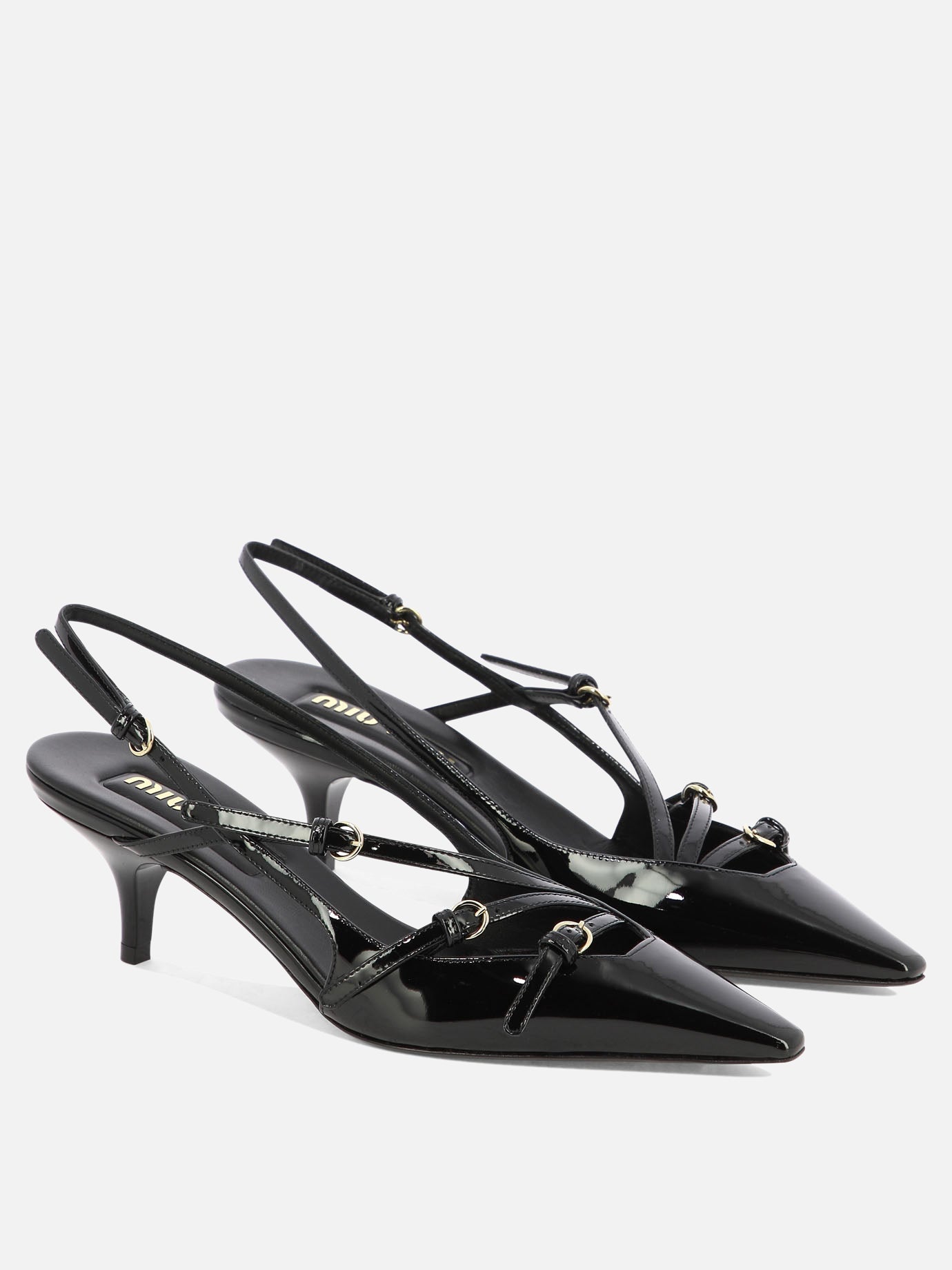 Slingbacks 100% calf leather  Black - Miu Miu Women | PDP | VIETTI Online Store | thumbnail_2