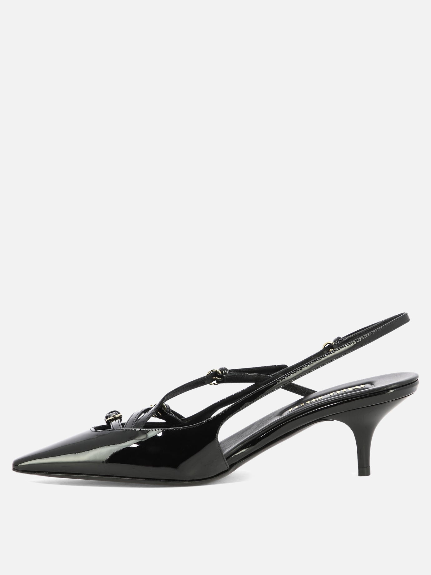 Slingbacks 100% calf leather  Black - Miu Miu Women | PDP | VIETTI Online Store | thumbnail_3