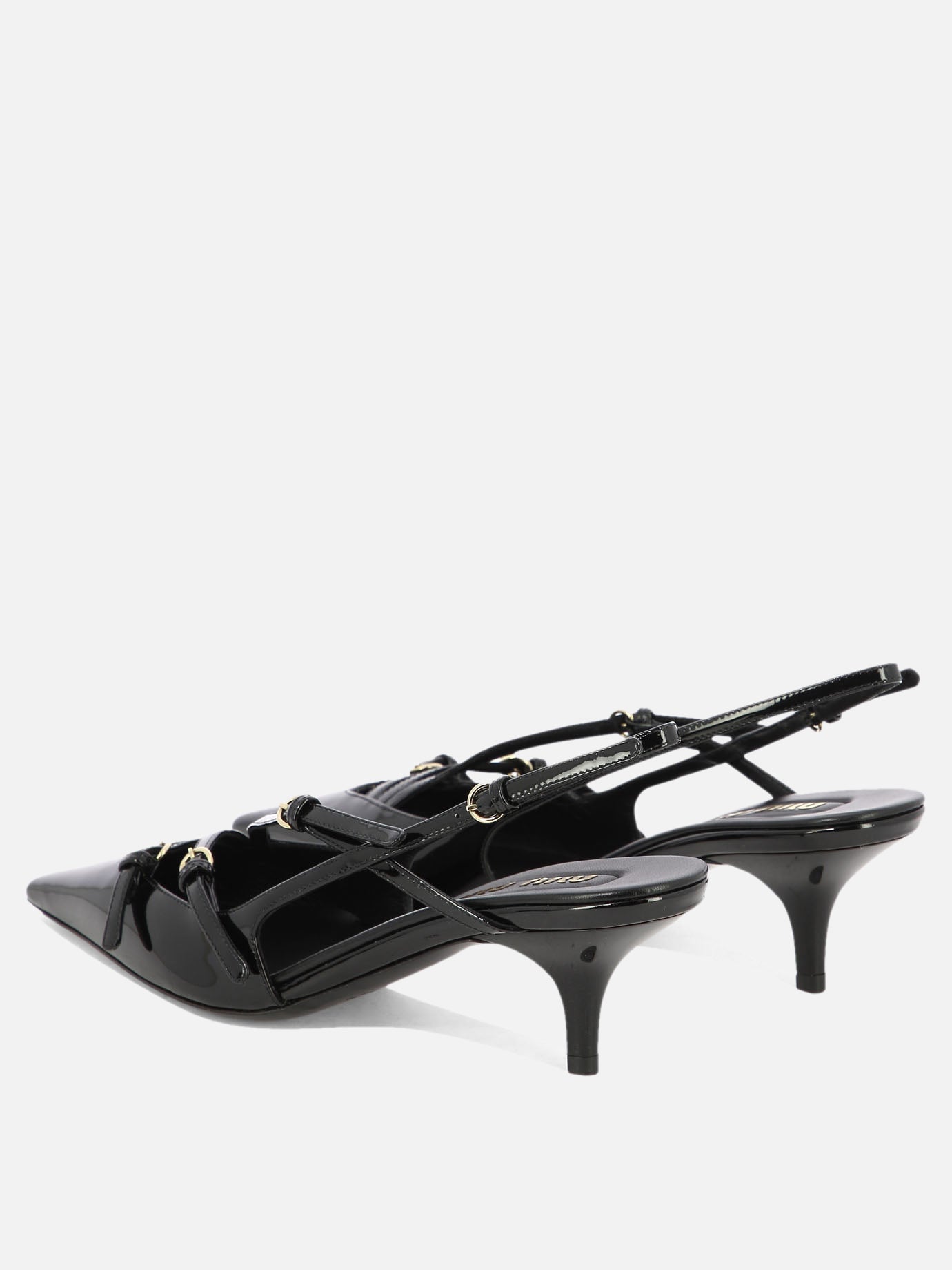 Slingbacks 100% calf leather  Black - Miu Miu Women | PDP | VIETTI Online Store | Zoom-Modal_4
