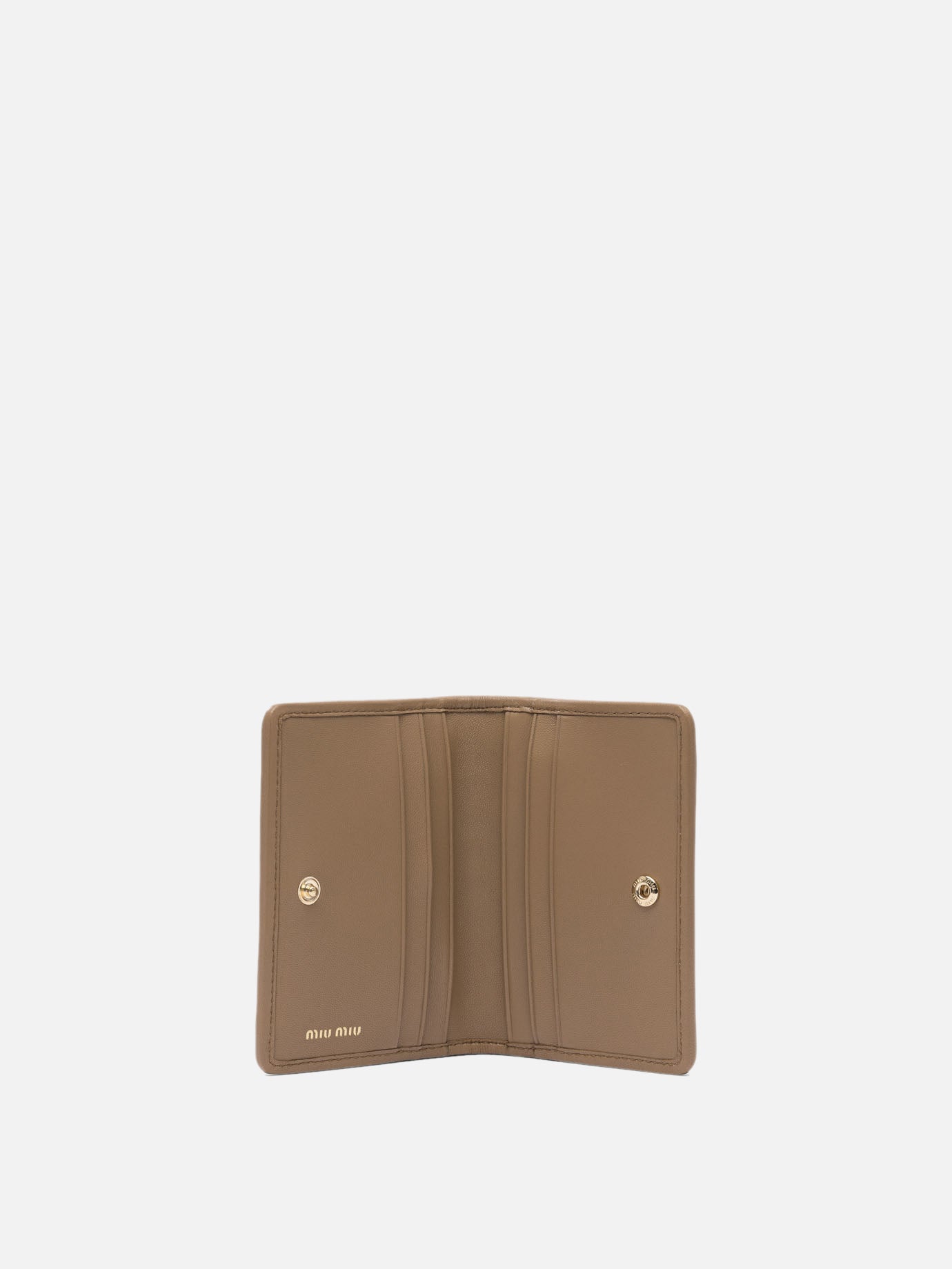 Miu Miu Matelassé nappa leather card holders 17494056_UNI Brown thumbnail_5