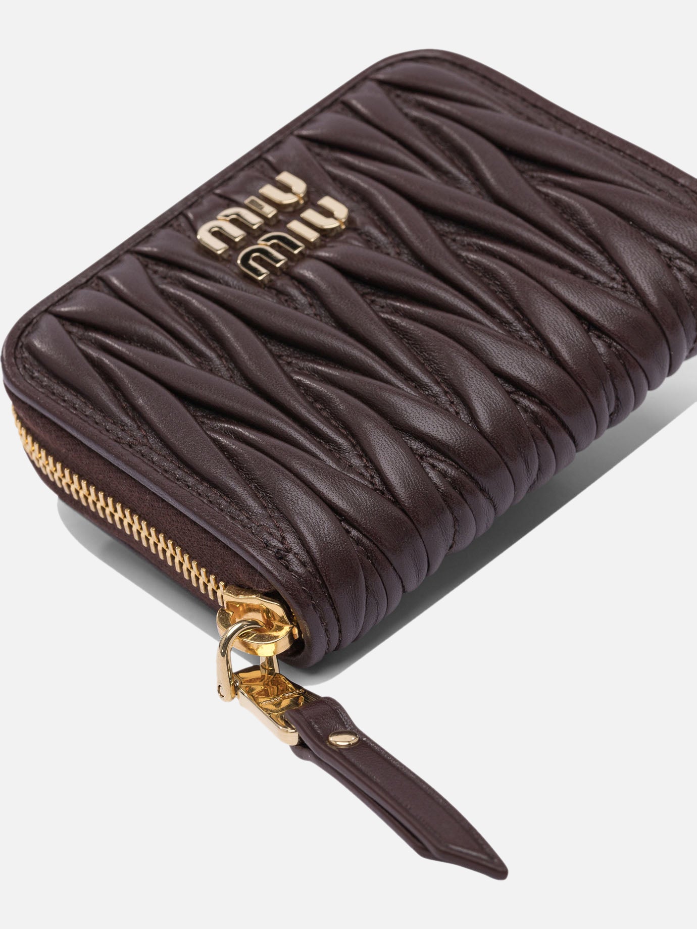 Miu Miu Matelassé nappa leather coin purse 13873769_UNI Brown thumbnail_4