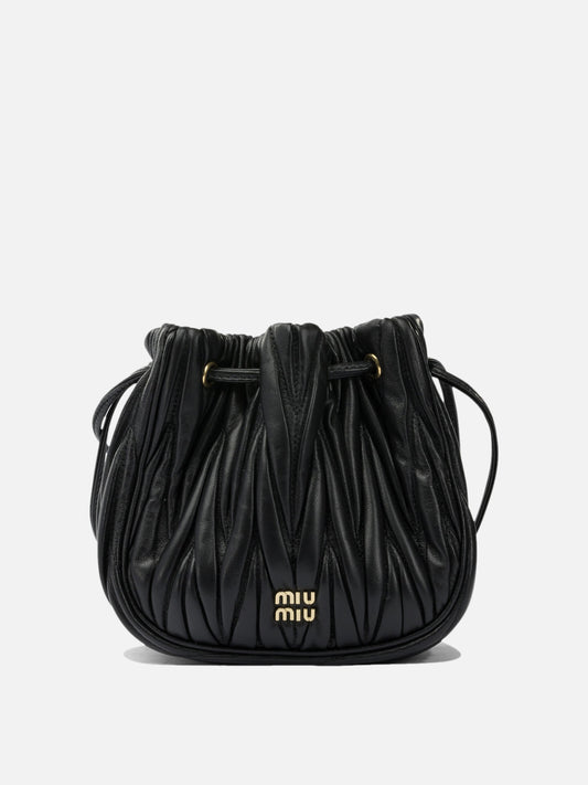 Mini bags 100% lamb leather  Black - Miu Miu Women | PDP | VIETTI Online Store 
