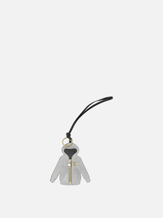 Miu Miu Trick leather keychain 27736908_UNI Grey 1