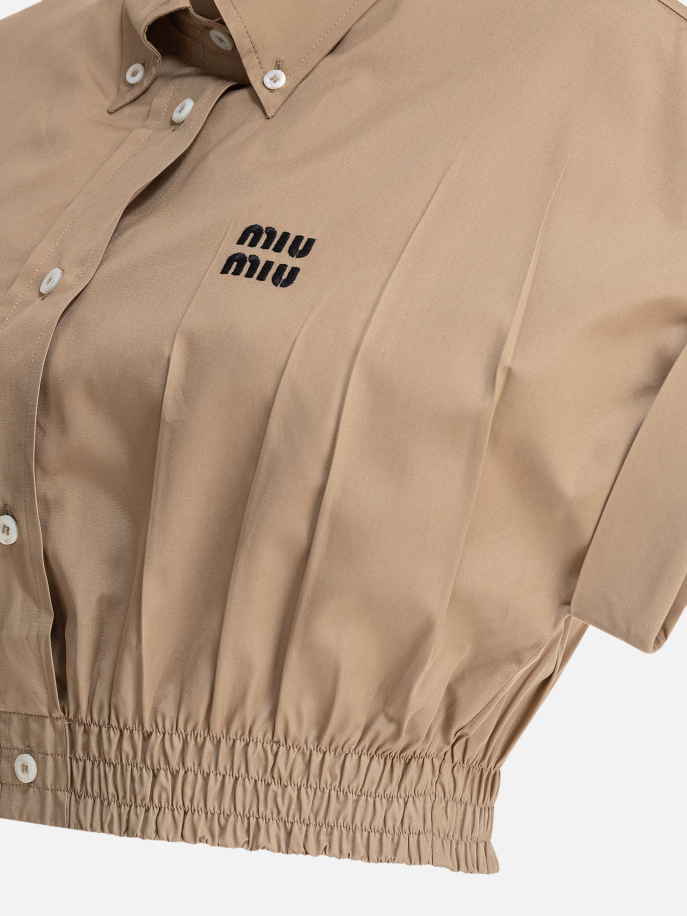 Crop tops Logo  Beige - Miu Miu Women | PDP | VIETTI Online Store | thumbnail_4