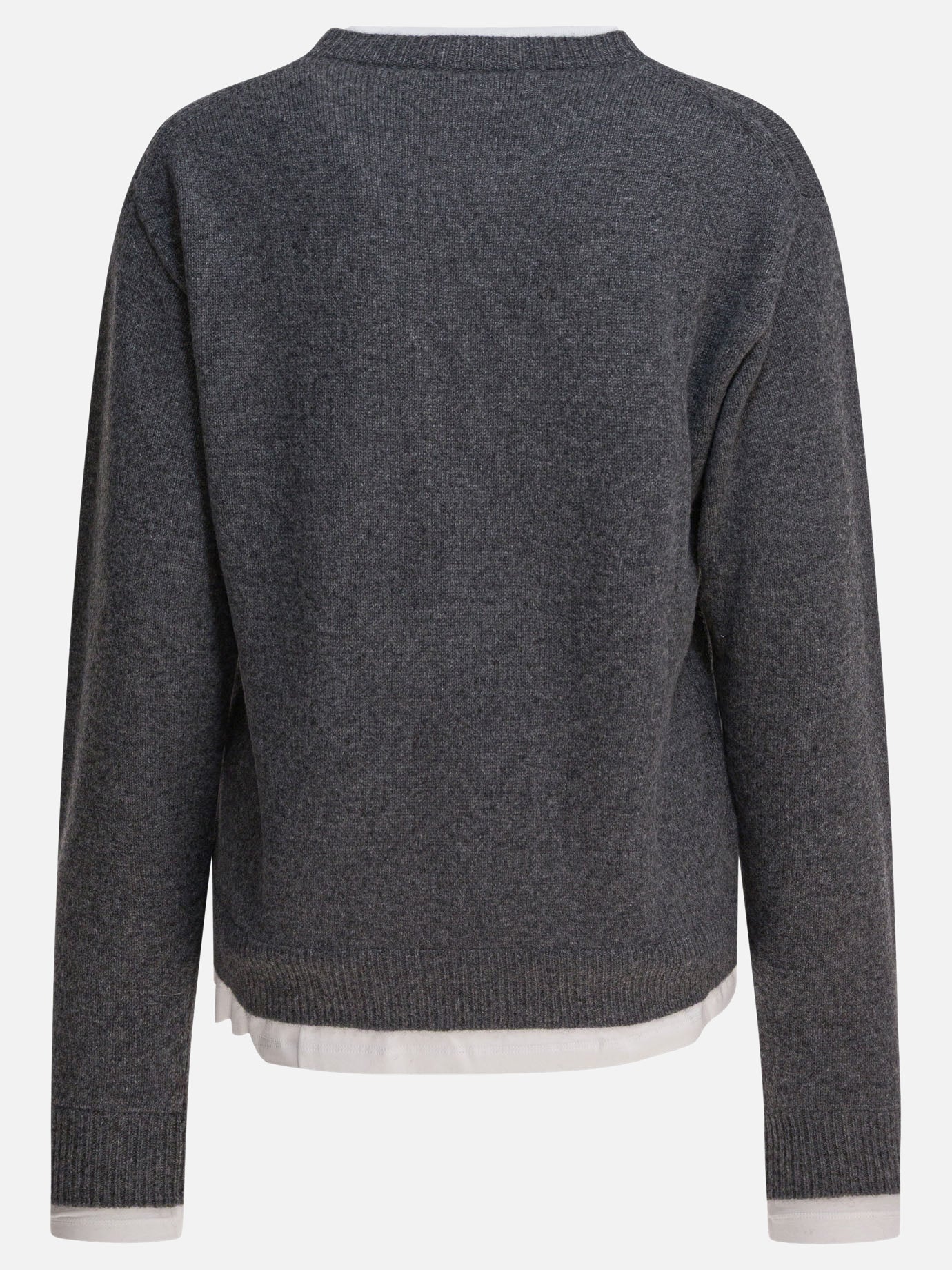 Crewneck sweaters Logo  Grey - Miu Miu Women | PDP | VIETTI Online Store | thumbnail_2