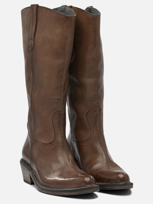 Cowboy 100% leather - 80% rubber 20% leather  Brown - Moma Women | PDP | VIETTI Online Store | 2
