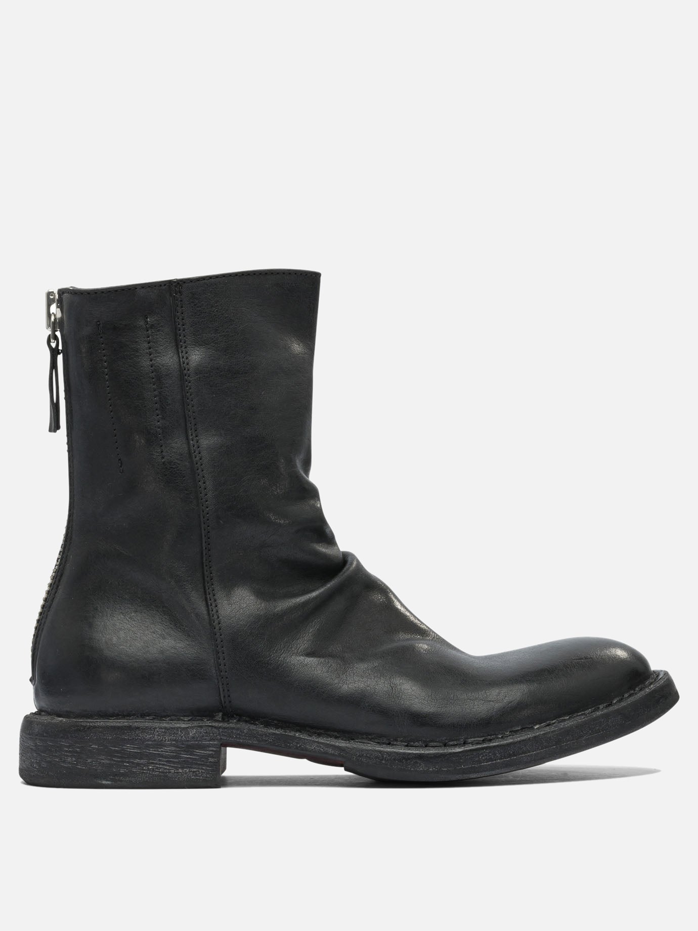 Zipped boots 100% leather - 80% rubber 20% leather  Black - Moma Women | PDP | VIETTI Online Store | Zoom-Modal
