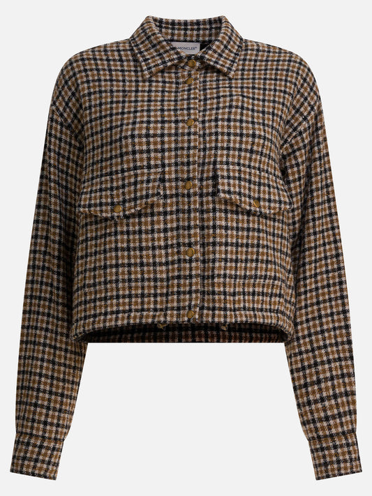 Casual shirts Check  Brown - Moncler Women | PDP | VIETTI Online Store 
